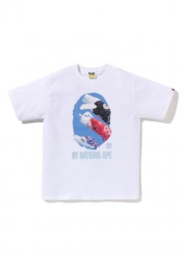 Біла футболка Bape Carp Photo By Bathing Ape Tee - FA1179