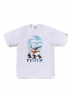 Белая футболка Bape Carp Streamer By Bathing Ape Tee - FA1180