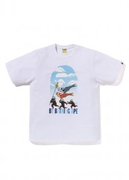 Bape Carp Streamer By Bathing Ape Tee - FA1180