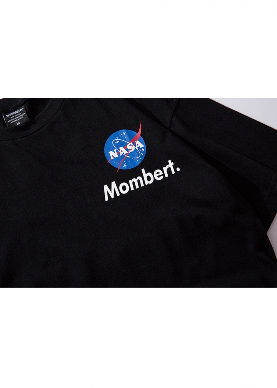 Чорна футболка Mombert NASA Reflective Color Black T-shirt Unisex