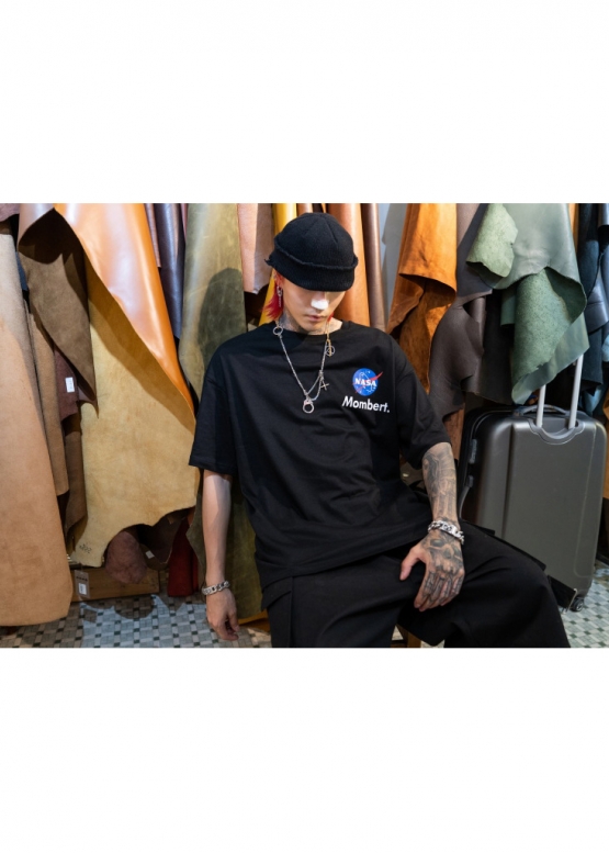 Mombert NASA Reflective Color Black T-shirt Unisex