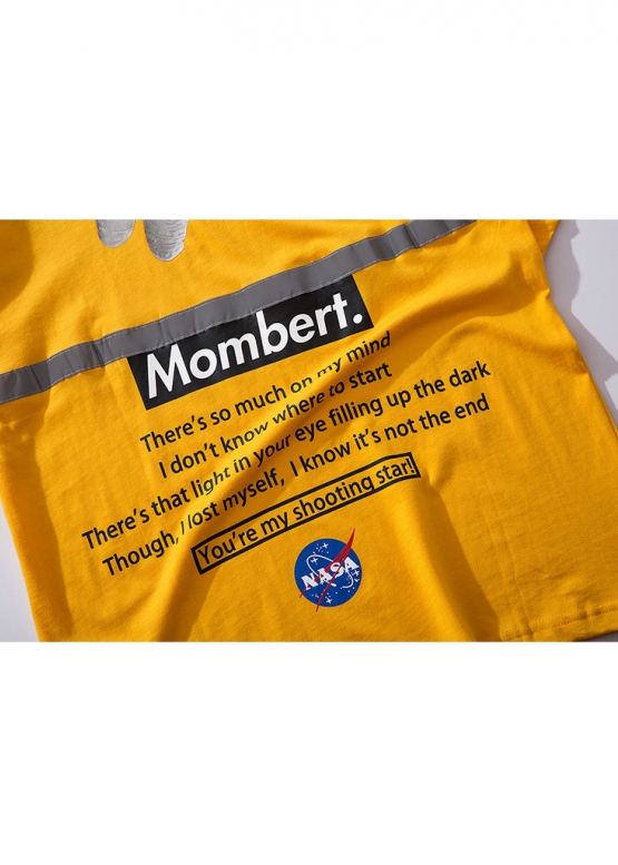 Жовта футболка Mombert NASA Reflective Color Yellow T-shirt Unisex