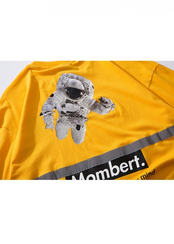 Mombert NASA Reflective Color Yellow T-shirt Unisex
