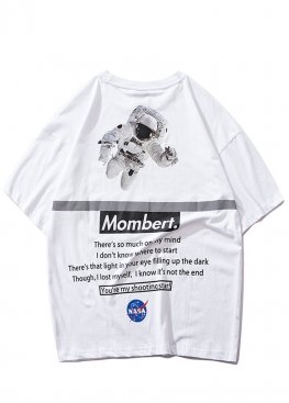 Біла футболка Mombert NASA Reflective White T-Shirt Unisex - FB1113
