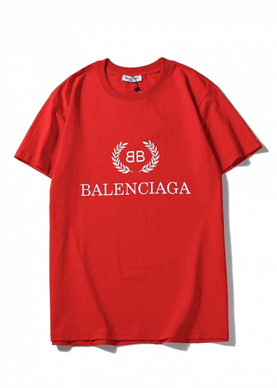 Balenciaga Color Red T-shirt Unisex
