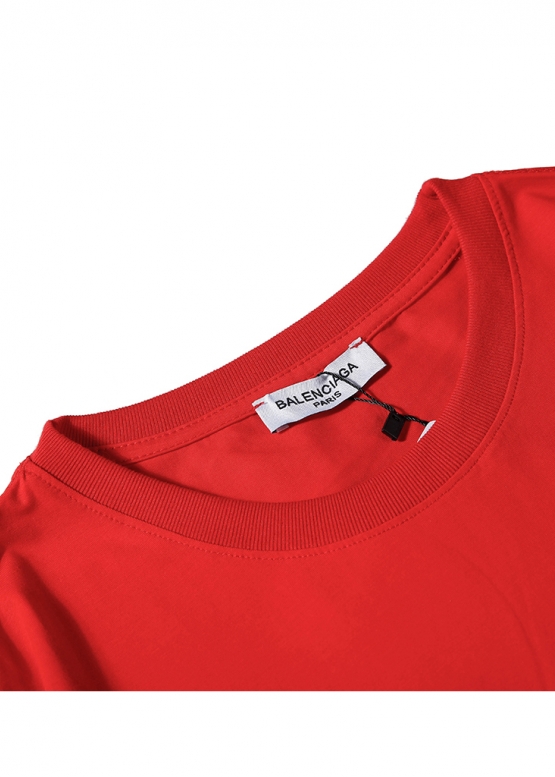 Balenciaga Color Red T-shirt Unisex