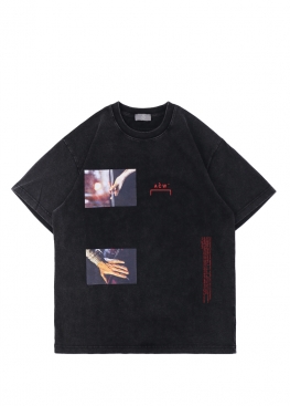 Чорна футболка ACW T-shirt | A-COLD-WALL Color Black T-Shirt Mens - FB1123