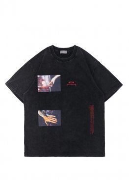 Чорна футболка ACW T-shirt | A-COLD-WALL Color Black T-Shirt Mens - FB1123