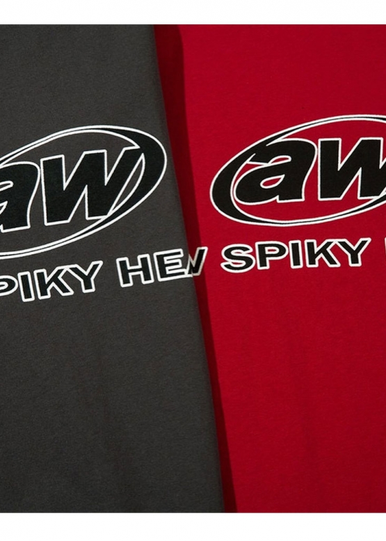 Червона футболка AW Spiky Head Color Red T-Shirt Unisex