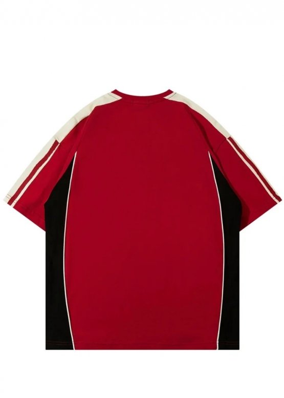 Красная футболка AW Spiky Head Color Red T-shirt Unisex
