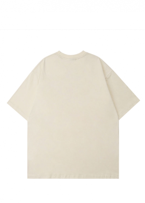 Бежева футболка Reenness Image Shadow Color Beige T-Shirt Unisex
