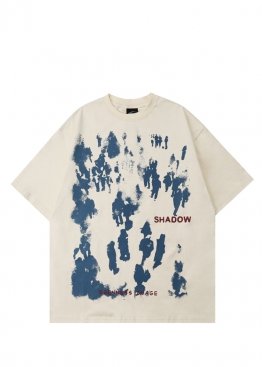 Бежевая футболка Reenness Image Shadow Beige Tee Unisex - FB1126