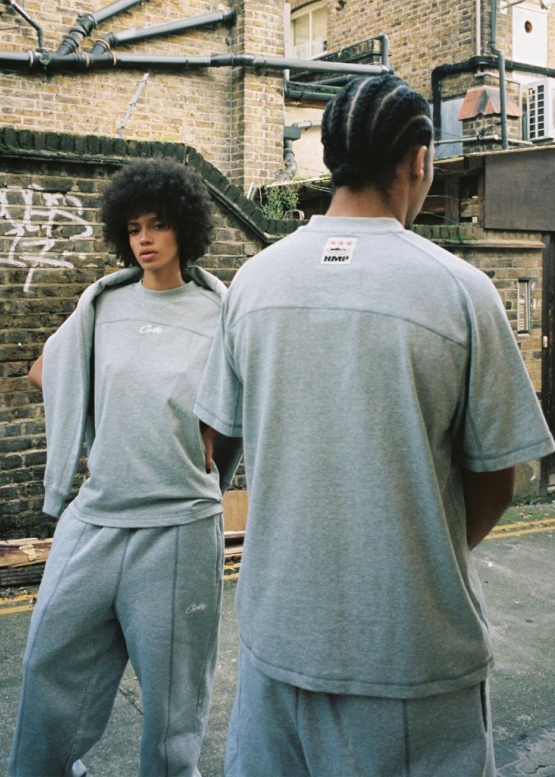 Сіра футболка Corteiz HMP Panel Tee Color Grey Unisex