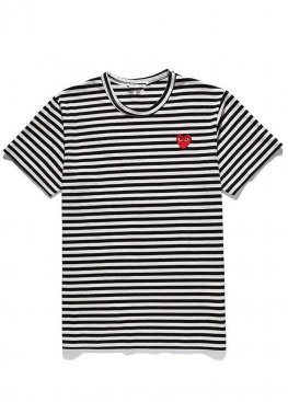 Смугаста футболка Comme des Garcons Play Striped T-Shirt Unisex - FC1112