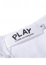 Біла футболка Comme des Garcons Play Big Red Heart Splatter Color White T-shirt Unisex