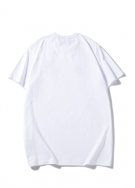 Біла футболка Comme des Garcons Play Big Black Heart Splatter White T-Shirt Unisex - FC1116