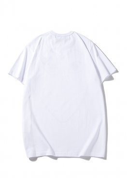 Біла футболка Comme des Garcons Play Big Black Heart Splatter White T-Shirt Unisex - FC1116
