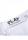 Comme des Garcons Play Big Black Heart Splatter Color White T-shirt Unisex