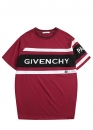 Бордовая футболка Givenchy Color Dark Red T-shirt Unisex