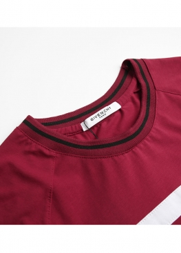 Бордовая футболка Givenchy Dark Red T-Shirt Unisex - FE1113