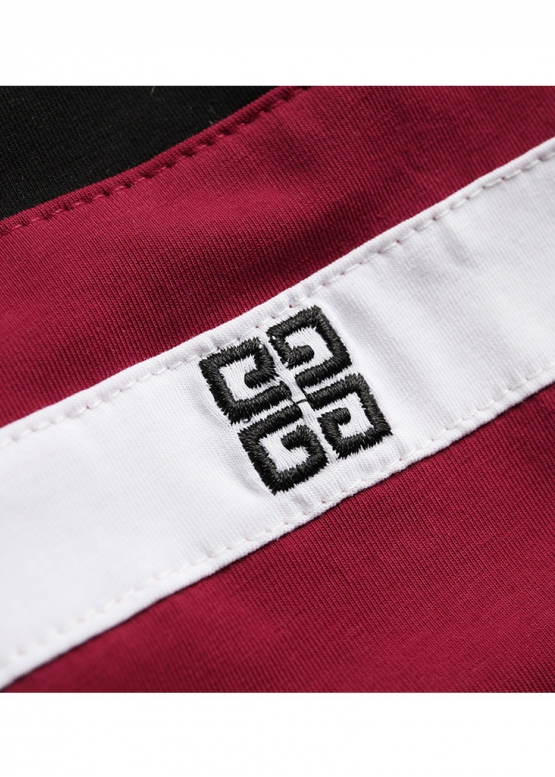 Бордова футболка Givenchy Color Dark Red T-shirt Unisex