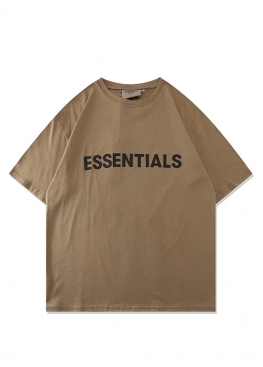 Темно-бежева футболка Fear Of God Essentials Color Harvest T-Shirt Unisex - FE1114