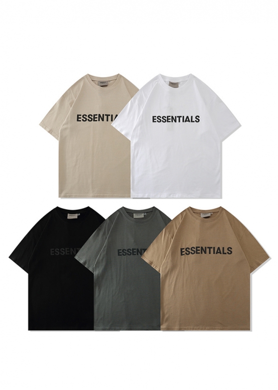 Темно-бежева футболка Fear Of God Essentials Color Harvest T-shirt Unisex