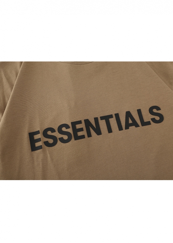 Темно-бежева футболка Fear Of God Essentials Color Harvest T-shirt Unisex