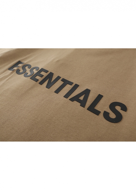 Темно-бежева футболка Fear Of God Essentials Color Harvest T-shirt Unisex