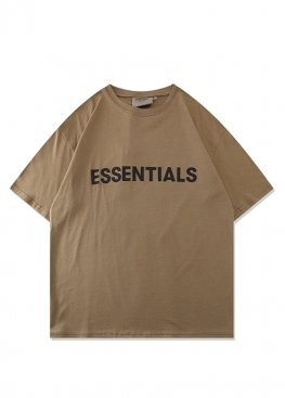 Темно-бежева футболка Fear Of God Essentials Color Harvest T-Shirt Unisex - FE1114