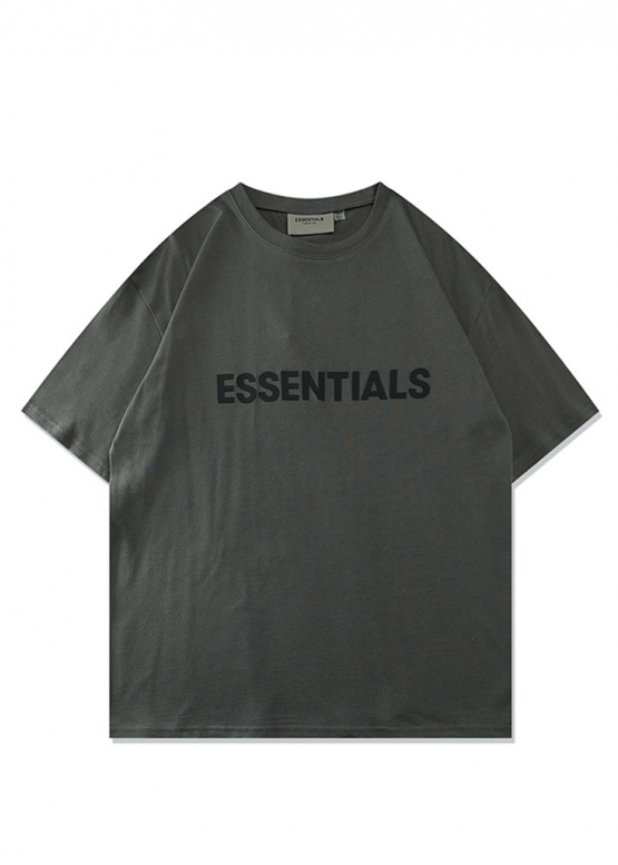 Асфальтова футболка Fear Of God Essentials Color Grey T-shirt Unisex