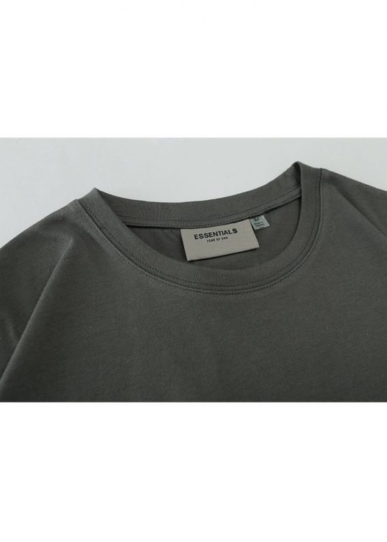 Асфальтова футболка Fear Of God Essentials Color Grey T-shirt Unisex