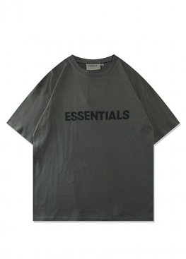Асфальтовая футболка Fear Of God Essentials Grey T-Shirt Unisex - FE1116