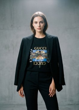 Gucci Dragonfly Black T-Shirt Unisex - FG1113