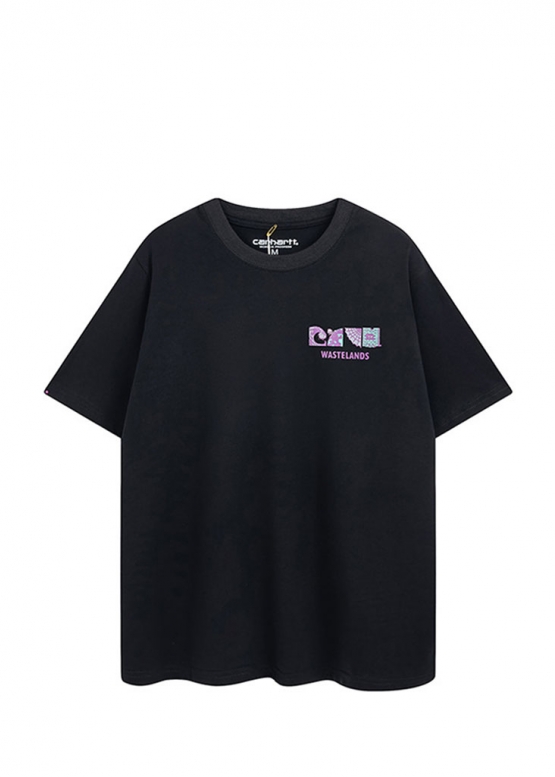 Чёрная футболка Carhartt Wastelands Color Black T-Shirt Unisex