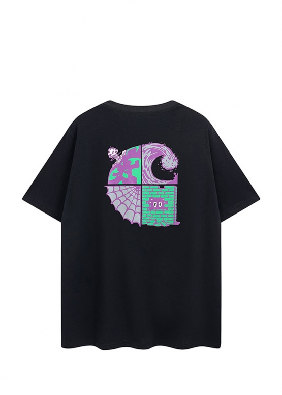 Чорна футболка Carhartt Wastelands Color Black T-Shirt Unisex