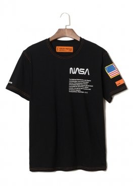 Чорна футболка NASA x Heron Preston Black T-Shirt Unisex - FI1111