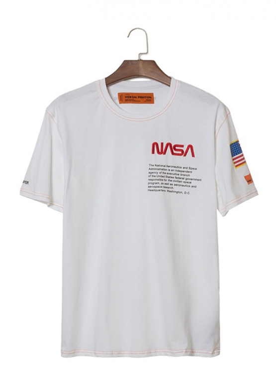 Біла футболка NASA x Heron Preston Color White T-shirt Unisex
