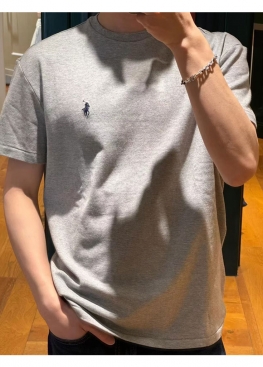 Сіра футболка Ralph Lauren Polo Grey T-Shirt Unisex - FL1117