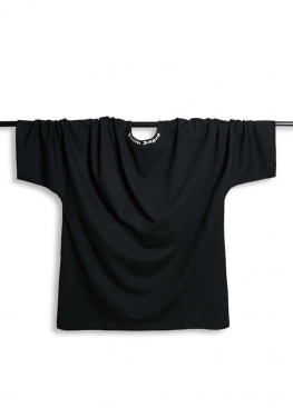 Чорна футболка Palm Angels Classic Logo Over Black T-Shirt Unisex - FM1111