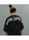 Чорна футболка Palm Angels Classic Logo Over Black T-shirt Unisex