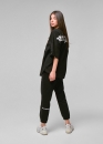 Чорна футболка Palm Angels Classic Logo Over Black T-shirt Unisex