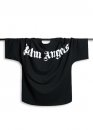 Palm Angels Classic Logo Over Black T-shirt Unisex Palm Angels Classic Logo Over Black T-shirt Unisex