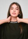 Palm Angels Classic Logo Over Black T-shirt Unisex