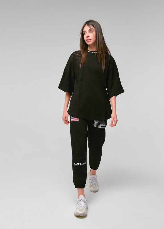 Palm Angels Classic Logo Over Black T-shirt Unisex