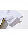 Off-White Side Tape Color White T-shirt Unisex