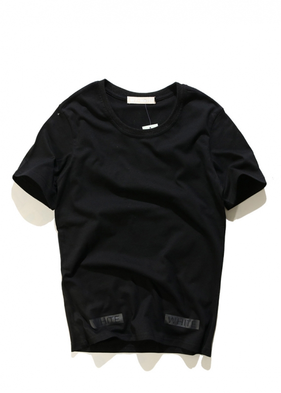 Off-White Orange Box Color Black T-shirt Unisex