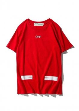 Красная футболка Off-White Classic Arrows Red T-Shirt Unisex - FO1117