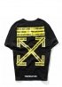 Чорна футболка Off-White Do Not Cross Black T-Shirt Unisex - FO1122