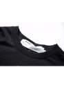 Off-White Do Not Cross Color Black T-shirt Unisex